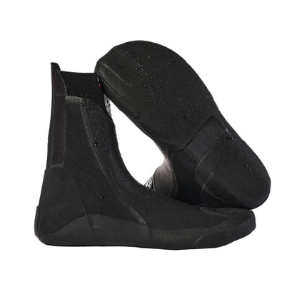 Rip Curl Flashbomb 5mm Narrow Hidden Split Toe Boots in Black