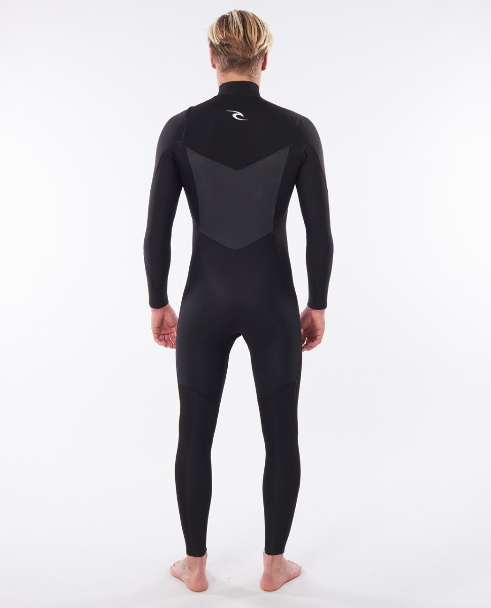 Rip Curl Dawn Patrol Perf Chest Zip 3/2mm Wetsuit 2023 - Black
