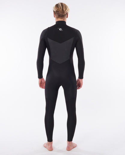 Rip Curl Dawn Patrol 4/3mm Mens Performance Chest Zip Wetsuit - Black