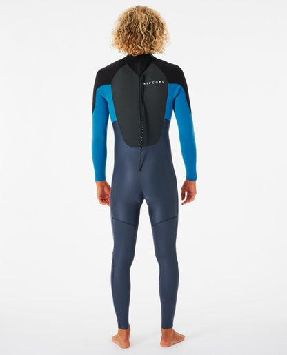 Rip Curl Omega 3/2mm Men's Back Zip Summer Wetsuit 2023 - Blue
