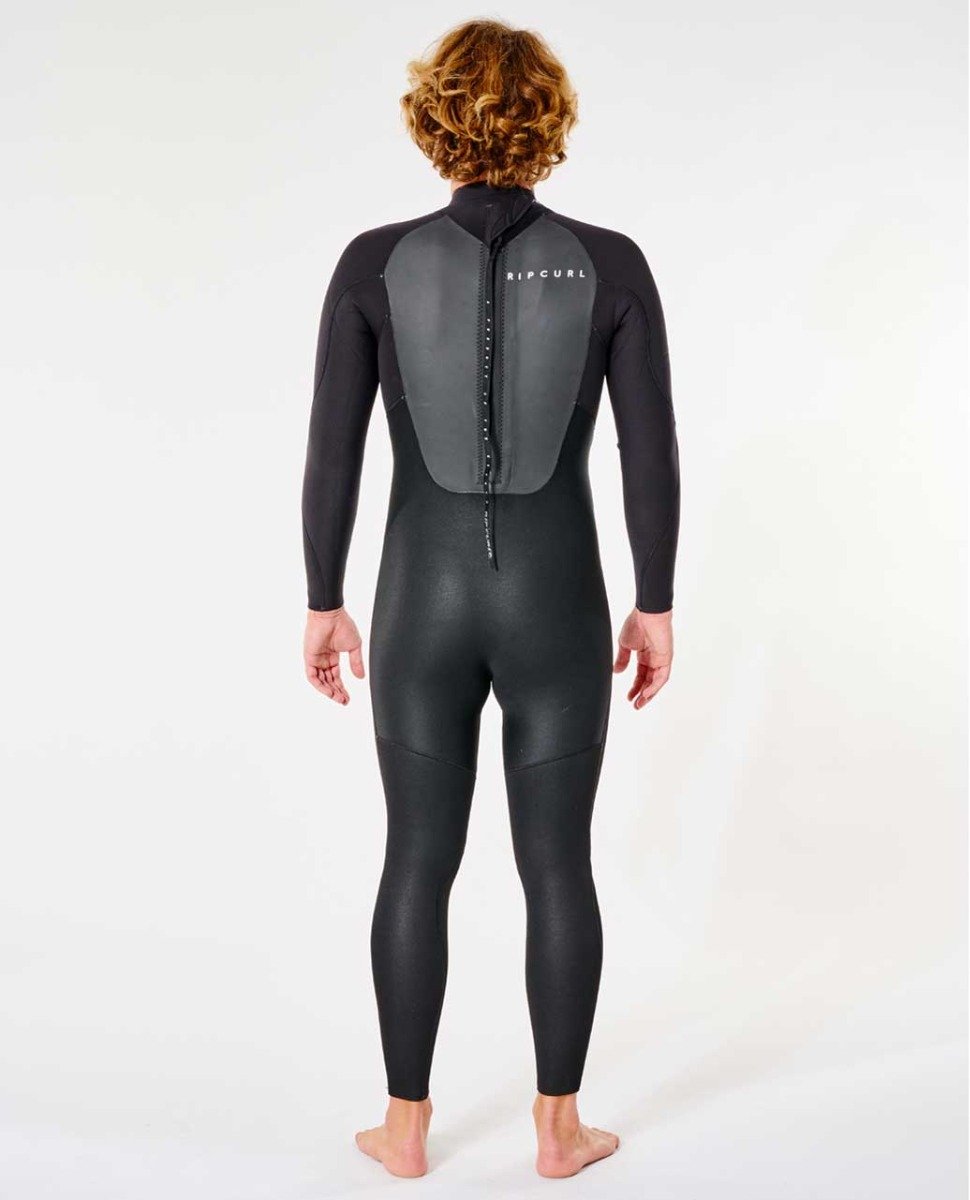 Rip Curl Omega 3/2mm Mens Back Zip Summer Wetsuit - Black