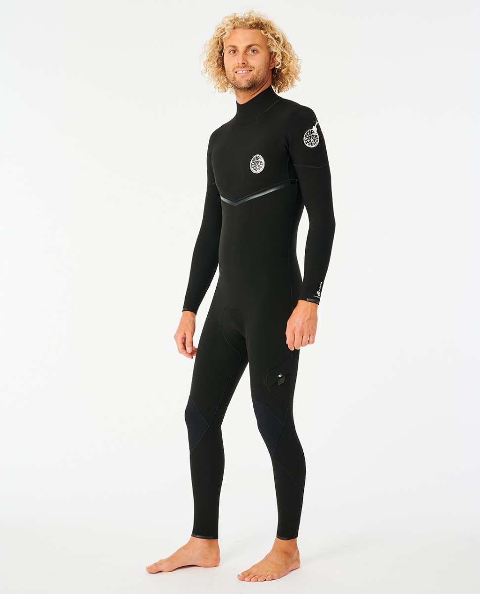 Rip Curl E-Bomb Back Zip 4/3mm Wetsuit - Black