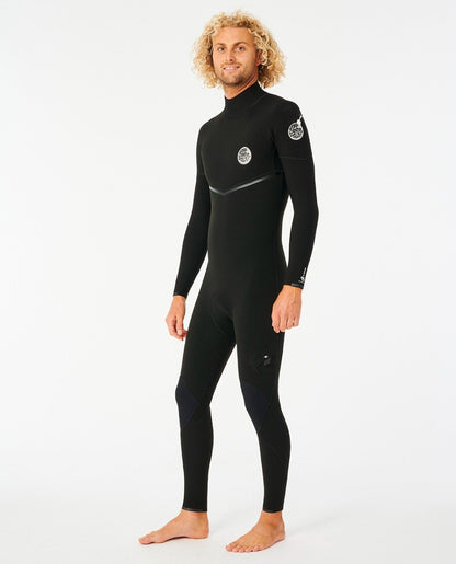 Rip Curl E-Bomb Back Zip 4/3mm Wetsuit - Black