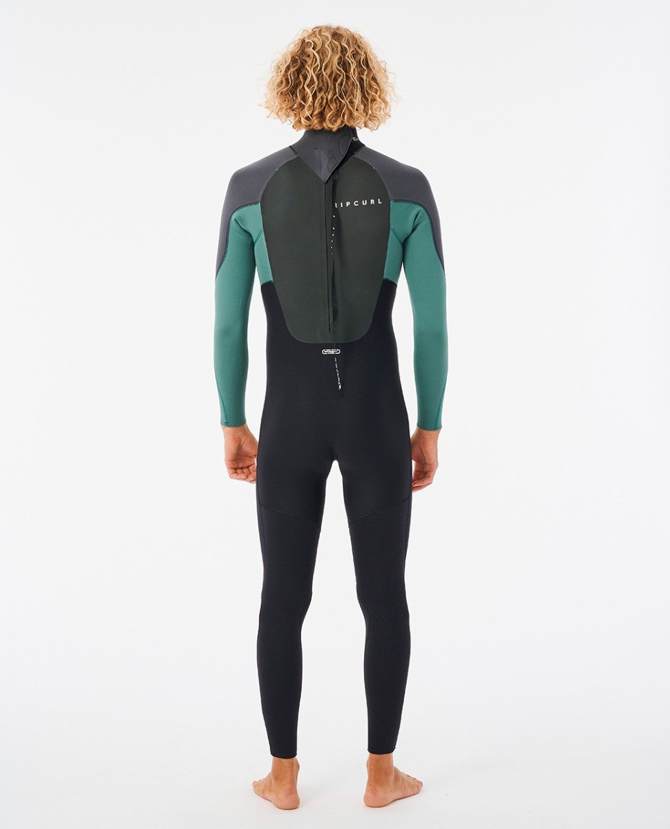 Rip Curl Omega 3/2mm Men's Back Zip Summer Wetsuit 2023 - Muted Green