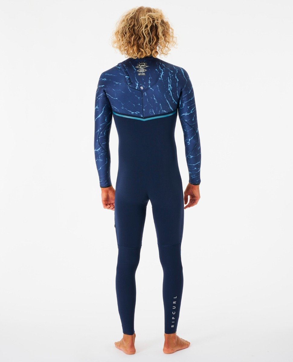Rip Curl E Bomb 3/2mm Mens Zip Free Summer Wetsuit - Dark Navy