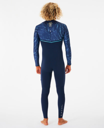 Rip Curl E Bomb 3/2mm Mens Zip Free Summer Wetsuit - Dark Navy