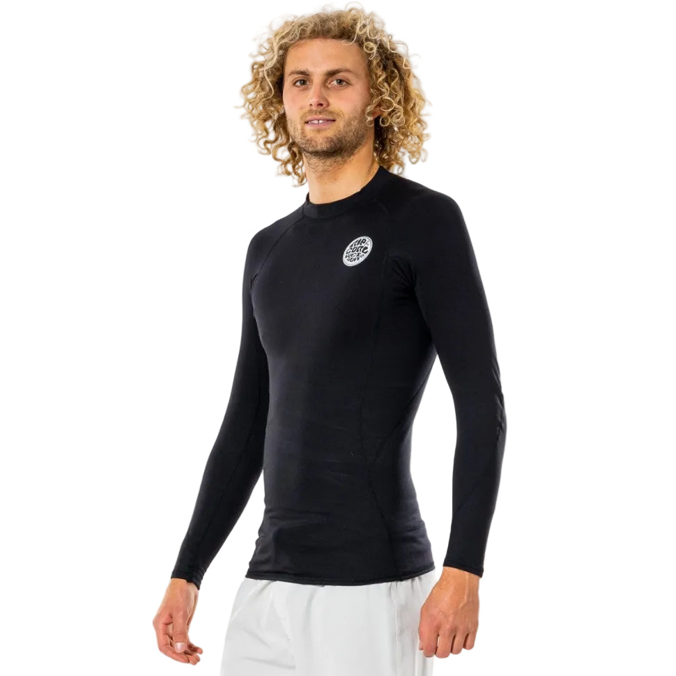 Rip Curl Thermopro Long Sleeve Thermal Rash Vest - Black