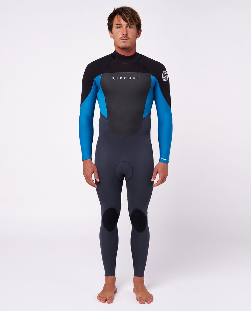 Rip Curl Omega 3/2mm Back Zip Mens Summer Wetsuit in Blue