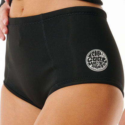 Rip Curl G-Bomb 1.5mm Women's Boy Leg Neoprene Shorts - Black