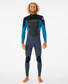 Rip Curl Omega 3/2mm Mens Back Zip Summer Wetsuit in Blue