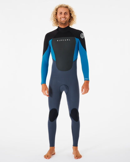 Rip Curl Omega 3/2mm Mens Back Zip Summer Wetsuit in Blue