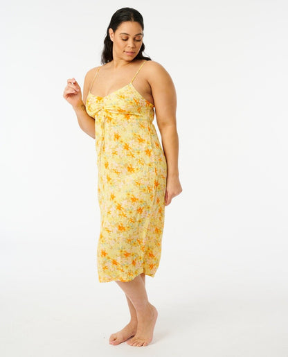 Rip Curl Summer Rain Women's Midi Dress - Straw