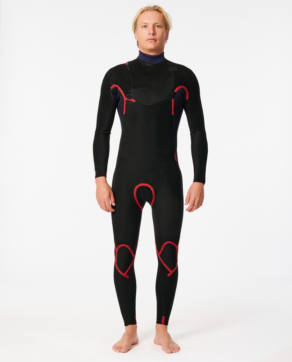 Rip Curl Dawn Patrol Perf 4/3mm Chest Zip Wetsuit 2024 - Navy