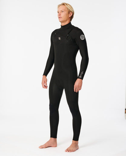 Rip Curl Dawn Patrol Perf Chest Zip 3/2mm Men's Summer Wetsuit 2025 - Black