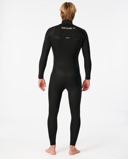 Rip Curl Dawn Patrol Perf Chest Zip 3/2mm Men's Summer Wetsuit 2025 - Black