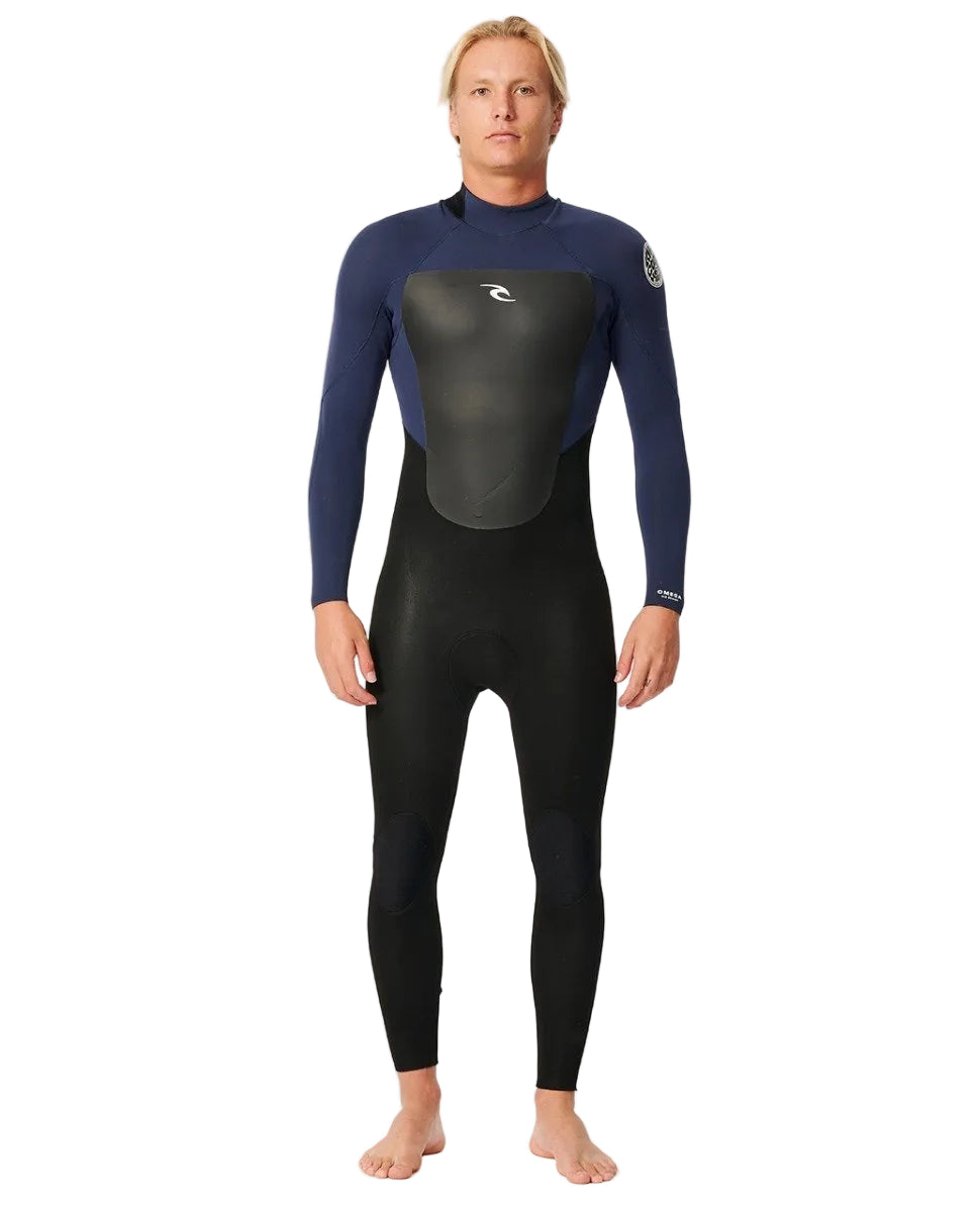 Rip Curl Omega 4/3mm Mens Back Zip Wetsuit - Slate