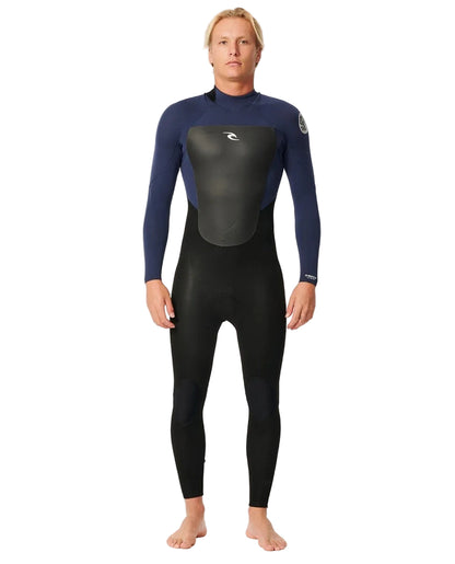 Rip Curl Omega 4/3mm Mens Back Zip Wetsuit - Slate
