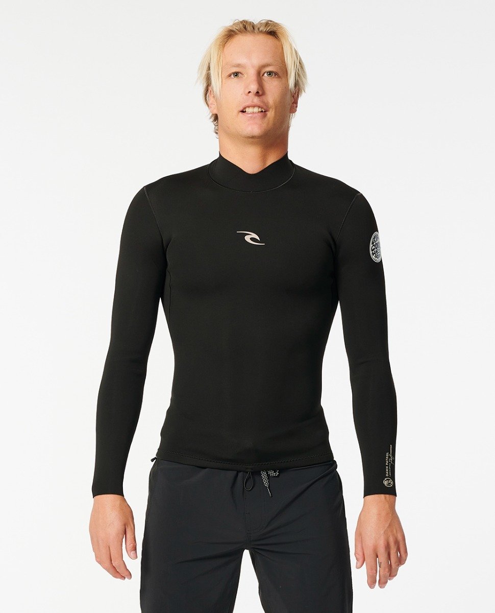 Rip Curl Dawn Patrol 1/5mm Mens Long Sleeve Wetsuit Jacket - Black