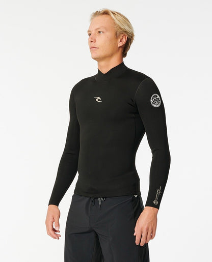 Rip Curl Dawn Patrol 1/5mm Men's Long Sleeve Wetsuit Jacket - Black