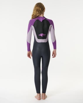 Rip Curl Omega Kids 4/3mm Back Zip Wetsuit 2025 - Purple