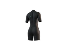 Mystic Brand Women's Back Zip Flatlock 3/2mm Shorty Wetsuit - Black