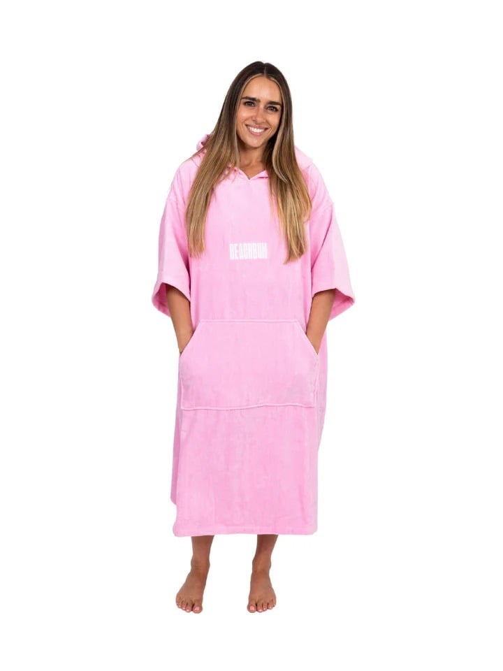 Beachbum Womens Towel Changing Robe in Bubblegum Pink