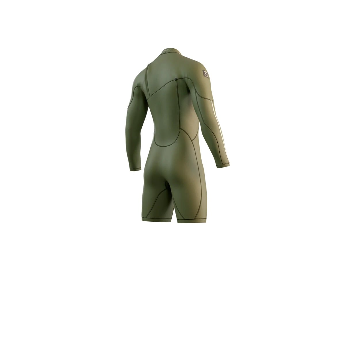 Mystic The One 3/2mm Zipfree Mens Longarm Shorty 2025 - Moss