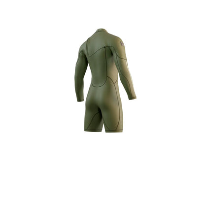 Mystic The One 3/2mm Zipfree Mens Longarm Shorty 2025 - Moss