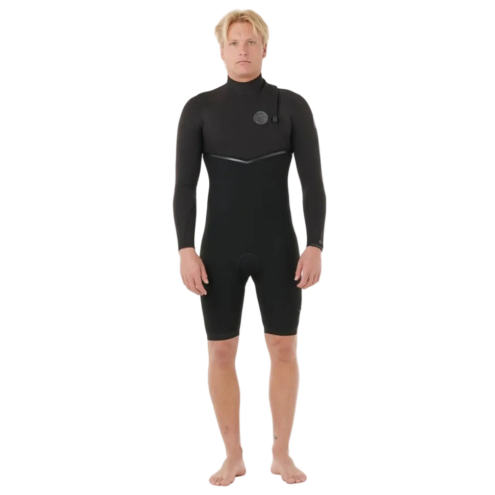 Rip Curl E-Bomb Zip-Free Long Sleeve 2mm Shorty in Black
