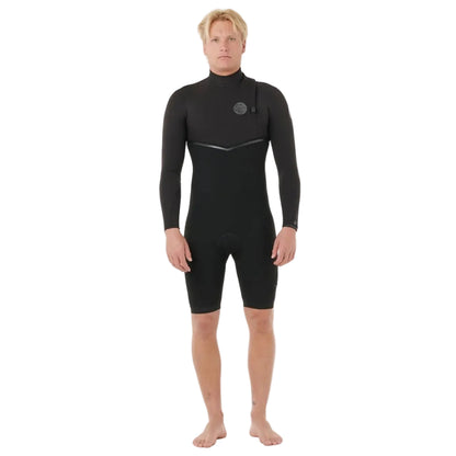 Rip Curl E-Bomb Zip-Free Long Sleeve 2mm Shorty in Black
