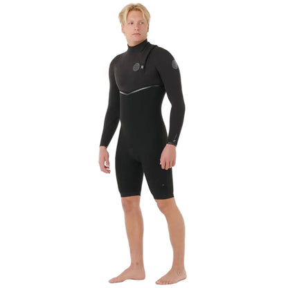 Rip Curl E-Bomb Zip-Free Long Sleeve 2mm Shorty 2026 - Black
