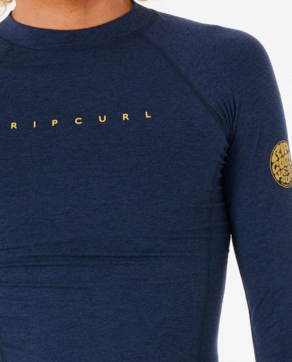 Rip Curl Dawn Patrol Perf Long Sleeve Men's UV Tee - Navy Marle