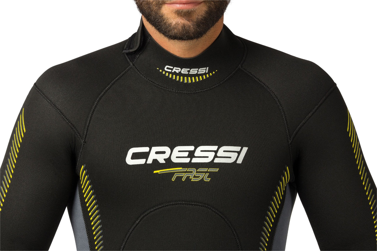 Cressi Fast Man Monopiece 5mm Dive Wetsuit - chest