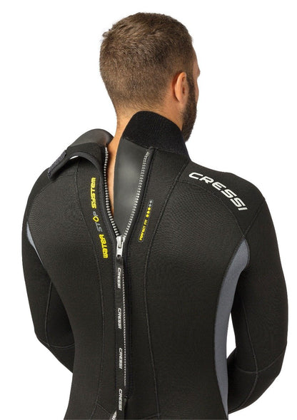 Cressi Fast Man Monopiece 5mm Dive Wetsuit - Back