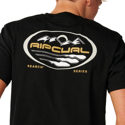 Rip Curl Search Series Vaporcool Peaks Standard Tee - Black