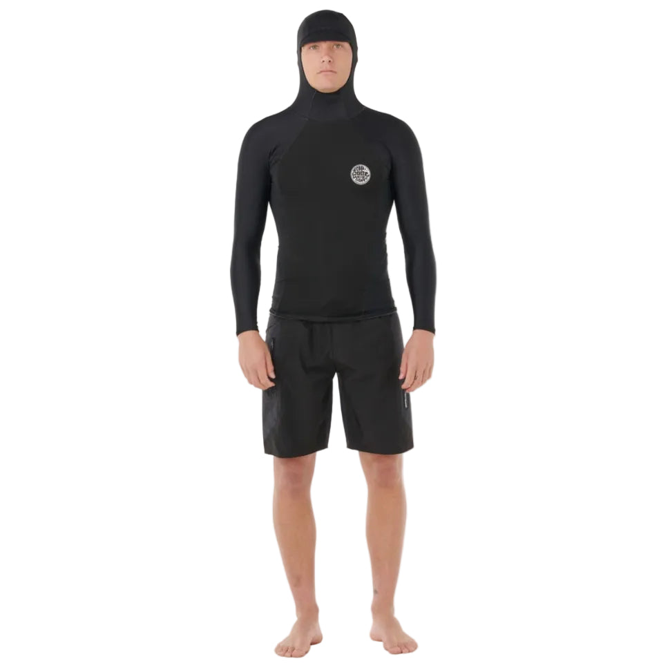 Rip Curl Ultimate Search Long Sleeve Hooded Vest - Black