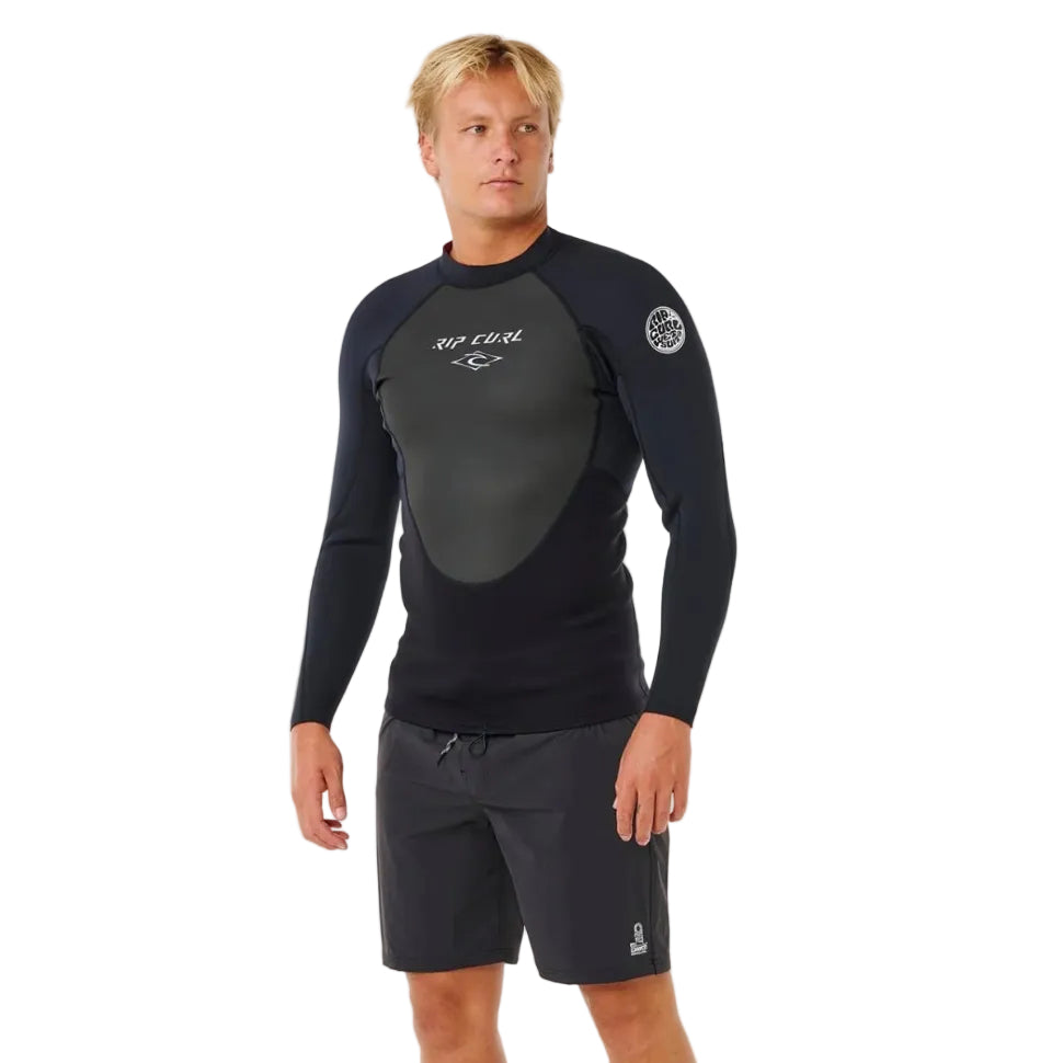 Rip Curl Omega 1.5mm Wetsuit Top - Black