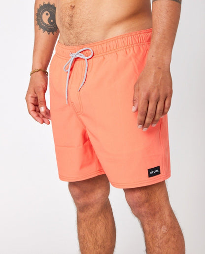 Rip Curl Daily 16" Volley Shorts - Coral