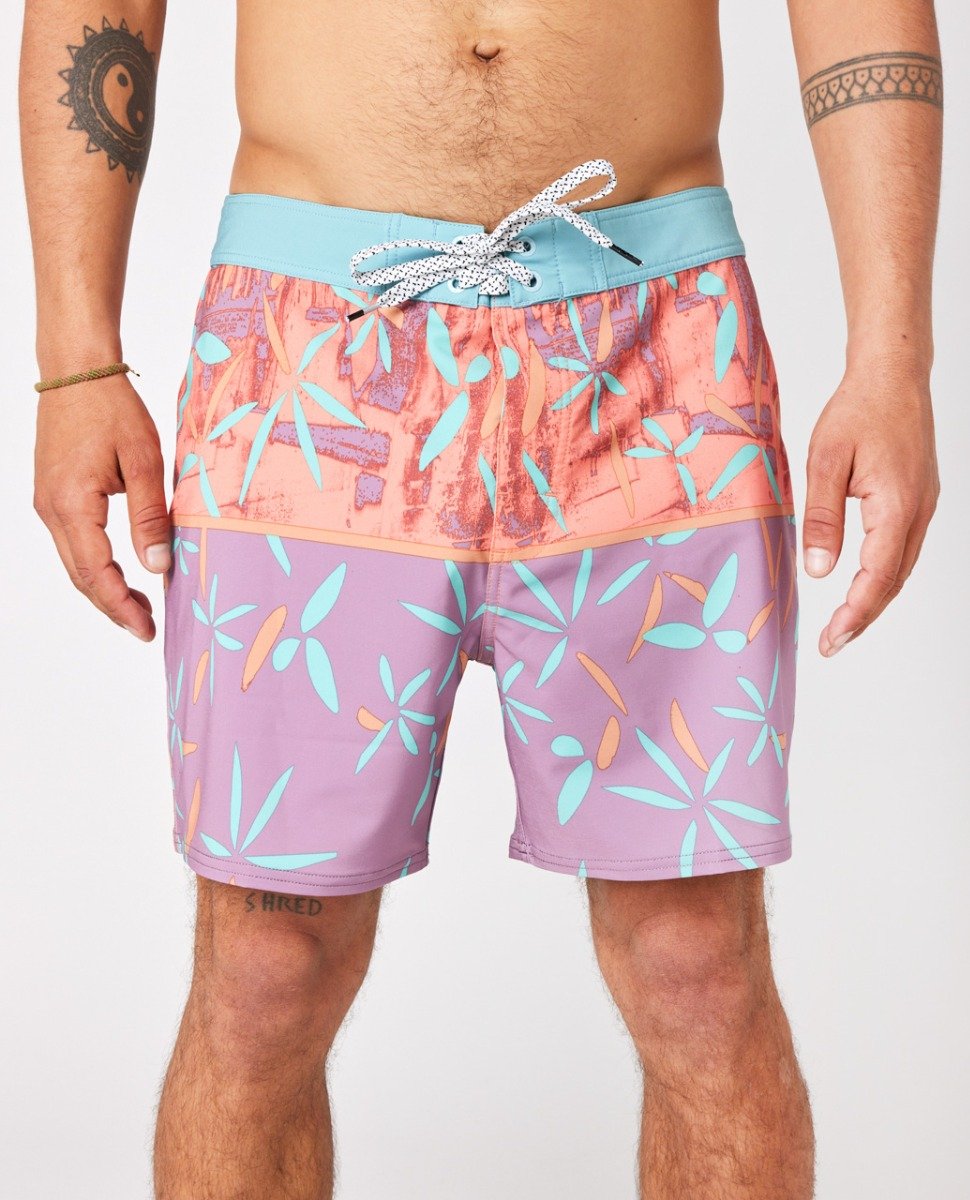 Rip Curl Mirage Retro Sealife Mens Boardshorts - Dusty Purple