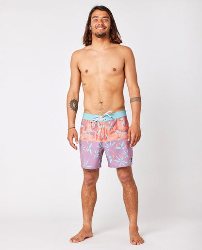 Rip Curl Mirage Retro Sealife Men's Boardshorts - Dusty Purple