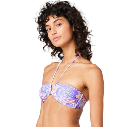 Rip Curl Palm Party Womens Halter Bikini Top - Purple