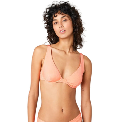 Rip Curl Modern Rib B-C Cup Womens Bikini Top - Coral