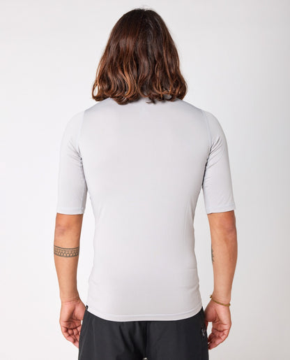 Rip Curl Corps Short Sleeve UV Top - Light Grey