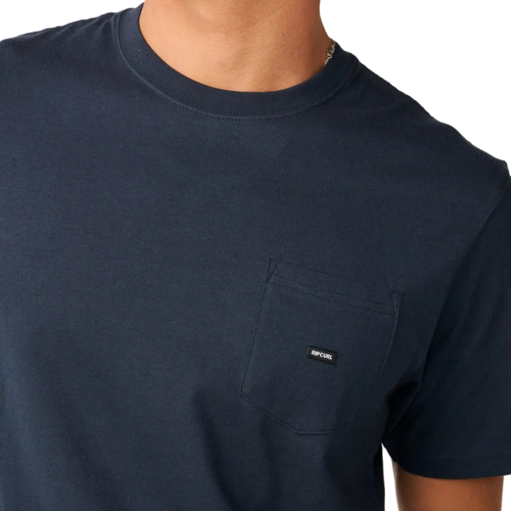 Rip Curl Mens Pacific Rinse Pocket Tee - Dark Navy