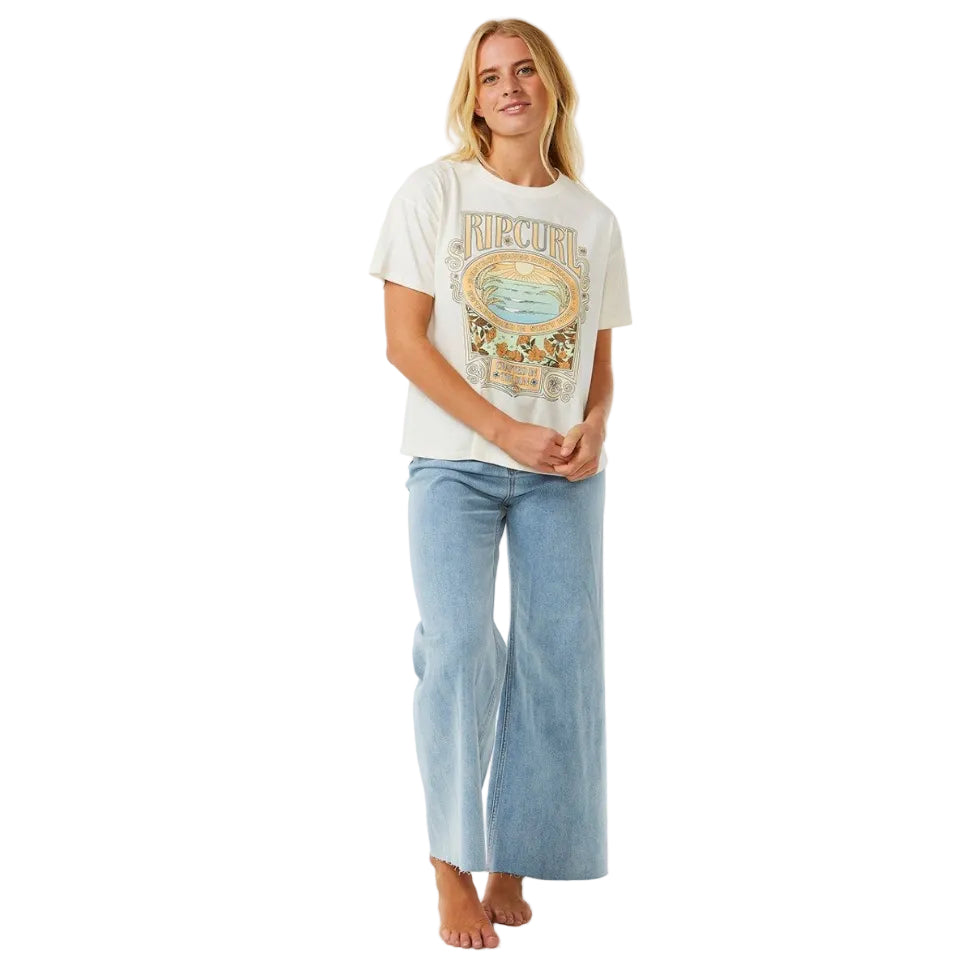 Rip Curl Long Days Women's Relaxed Tee - Bone