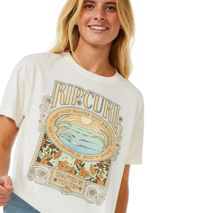 Rip Curl Long Days Women's Relaxed Tee - Bone