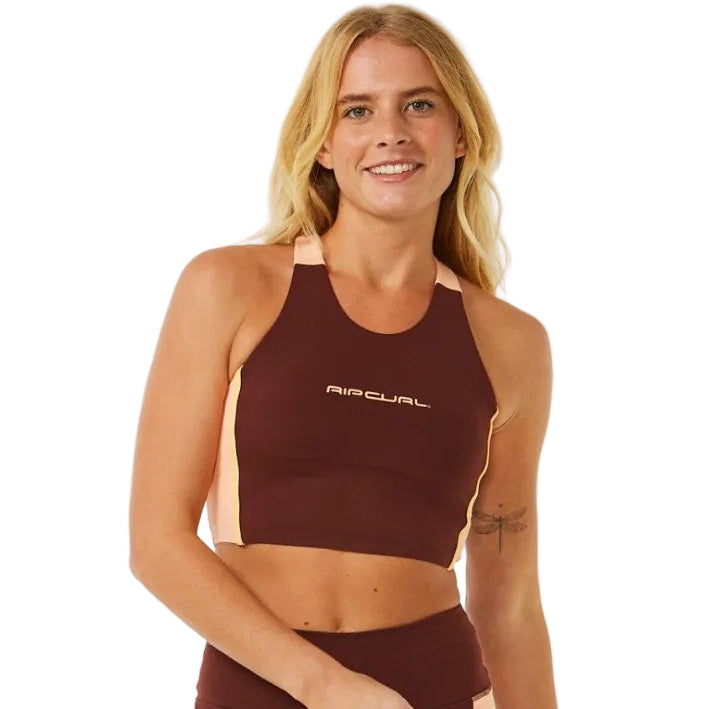 Rip Curl RSS Revival Womens Crop Top - Plum