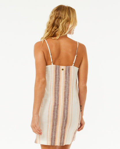 Rip Curl Classic Surf Stripe Button Up Women's Dress - Multi Colour