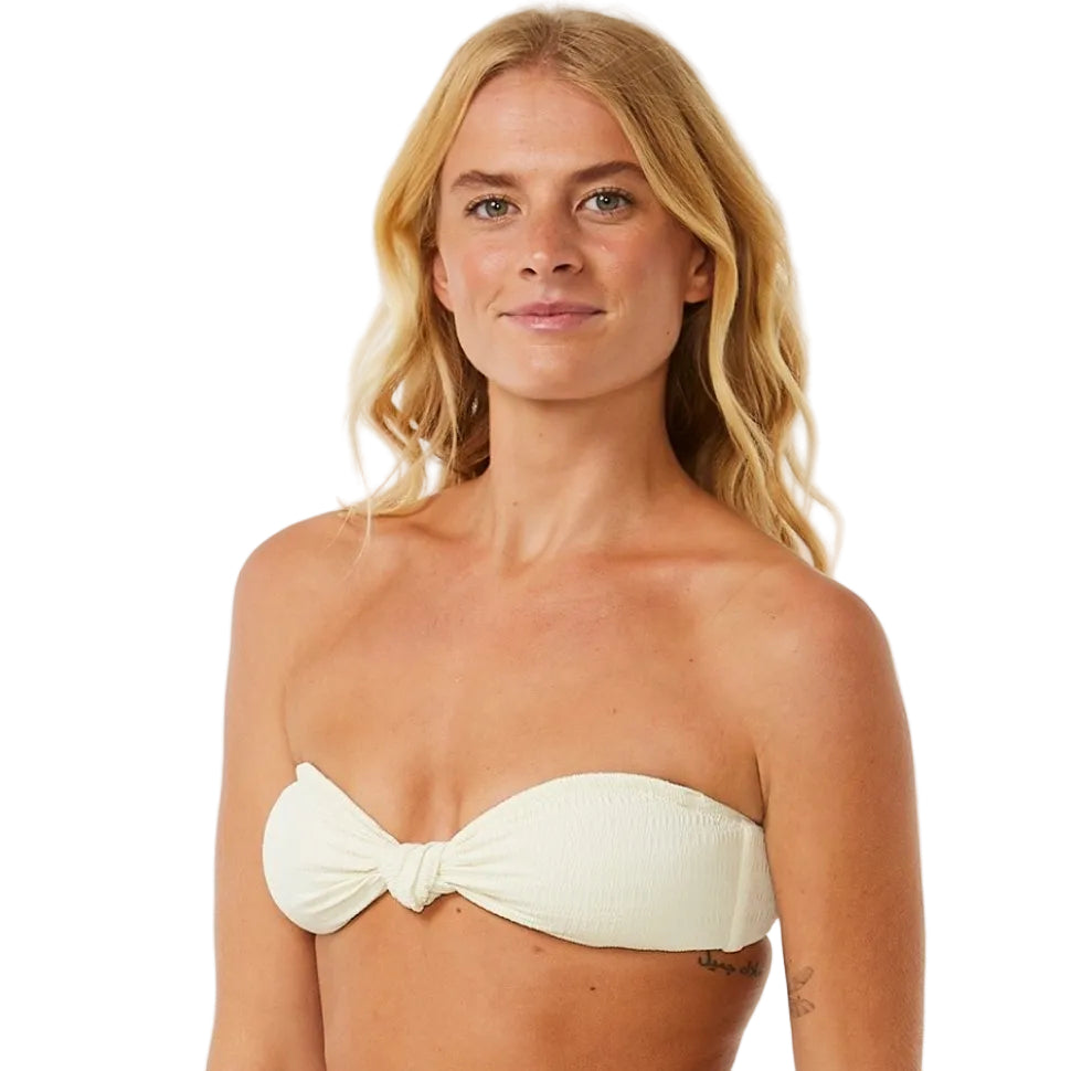 Rip Curl Dreams Bandeau Women's Bikini Top - Off White