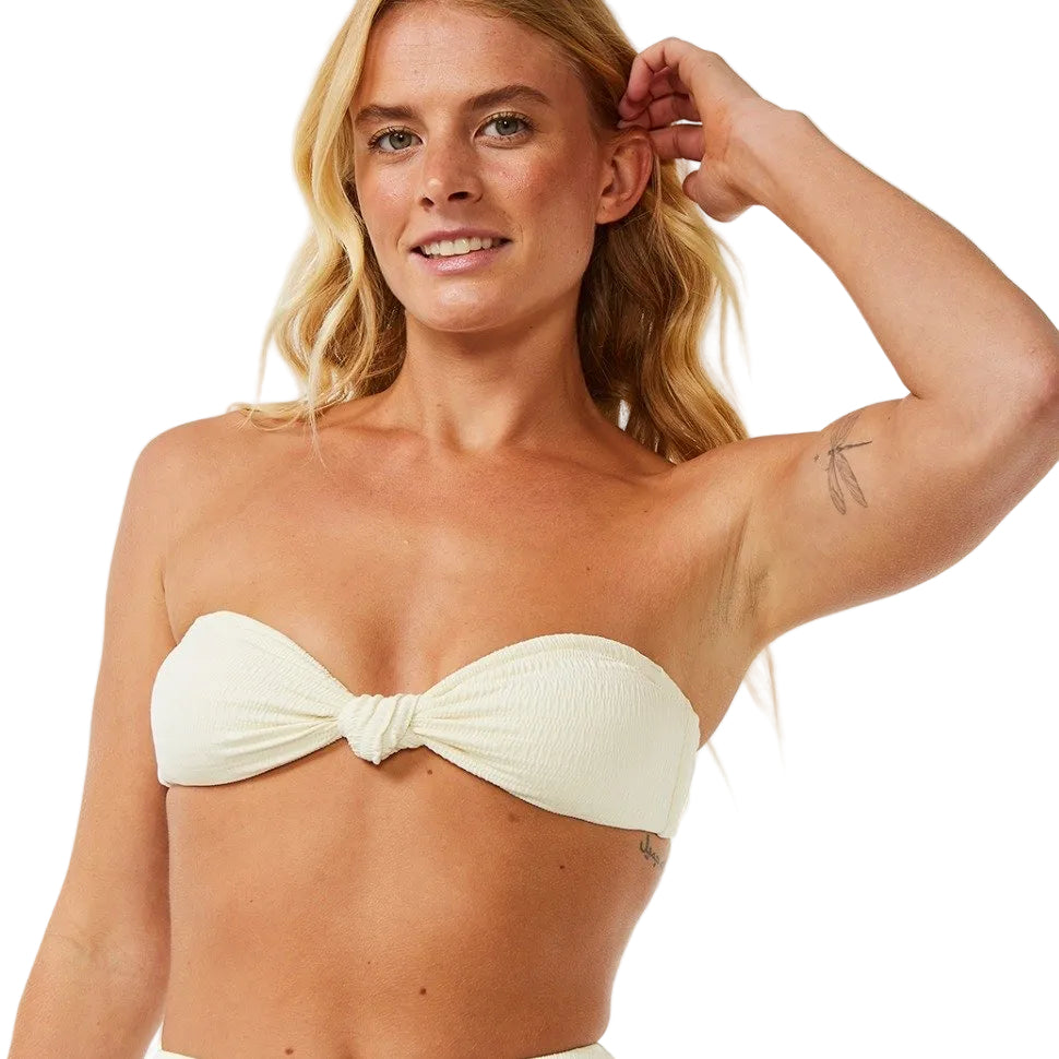 Rip Curl Dreams Bandeau Women's Bikini Top - Off White